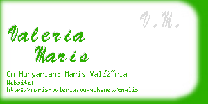 valeria maris business card